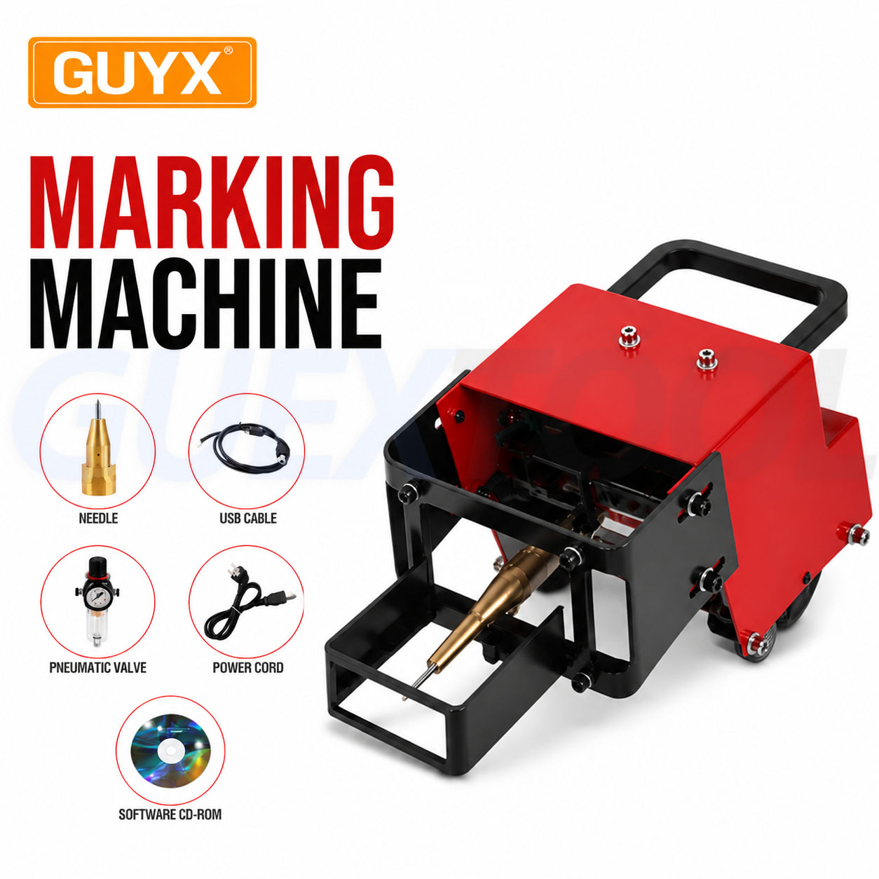 Fiber Laser Marking Machine 30W - เครื่องทำเครื่องหมายลายจุดลมแบบพกพาสำหรับเครื่องทำเครื่องหมายกรอบรหัส VIN หมายเลขแชสซีเครื่องยนต์รถจักรยานยนต์100*20มม. เครื่องทำเครื่องหมายด้วยลม เครื่องจักรโครงเหล็ก แผ่นเหล็กรถ