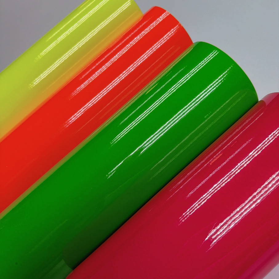 Air Bubble Wrap Roll Packaging - 50 ซม.* 200/300/500 ซม.นีออนเรืองแสงสีเหลืองสีชมพูสีเขียวสีส้มกาวไวนิลม้วนสําหรับรถ Wrap ฟอยล์สติกเกอร์