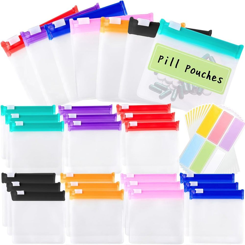 Packaging - 12 ชิ้น/ถุง ถุงปิดผนึกอเนกประสงค์ ​ ถุงซิปล็อค ถุงใส่ยาสำหรับเดินทางกันฝุ่น