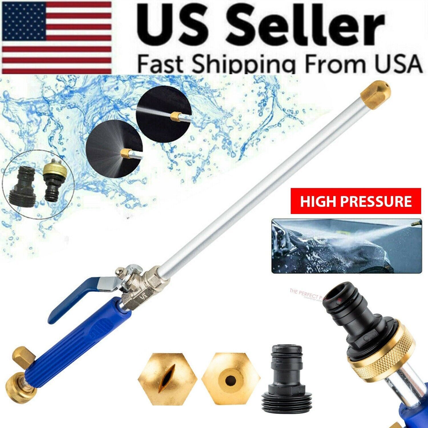Vacuum Chamber Kit With Pump - ปืนฉีดน้ำแรงดันสูง, หัวฉีดทองเหลือง 2 แบบ (แบบเจ็ท/แบบพัด), ใช้ได้กับสายยางขนาด