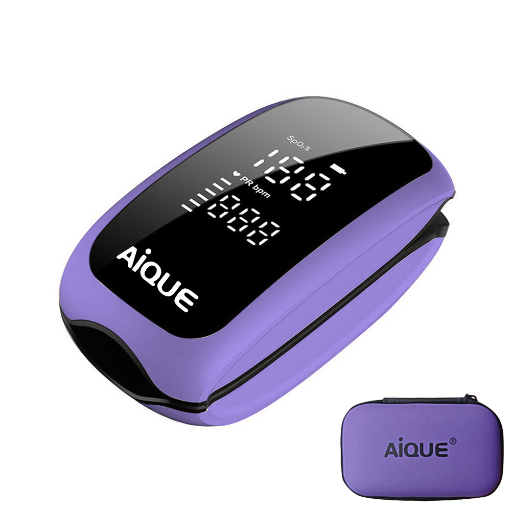 Pulse Oximeter Fingertip Rechargeable - AiQUE ชาร์จ Digital Finger Pulse Oximeter
