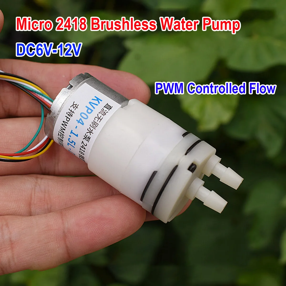 Mini Peristaltic Pump 12V - ปั๊มน้ำ DC 6V 9V 12V 310แบบไร้แปรง6400rpm