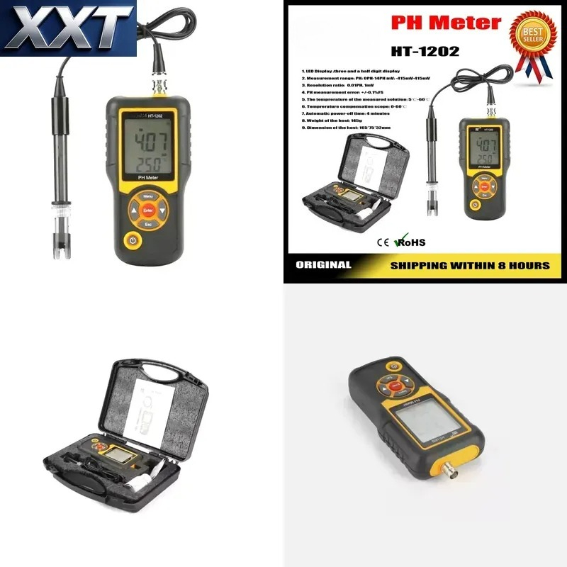 Ph Meter Digital Water Tester - เครื่องวัดค่า pH ดิจิตอล XXT พร้อมเซ็นเซอร์อัจฉริยะ เครื่องทดสอบคุณภาพน้ำความแม่นยำสูง