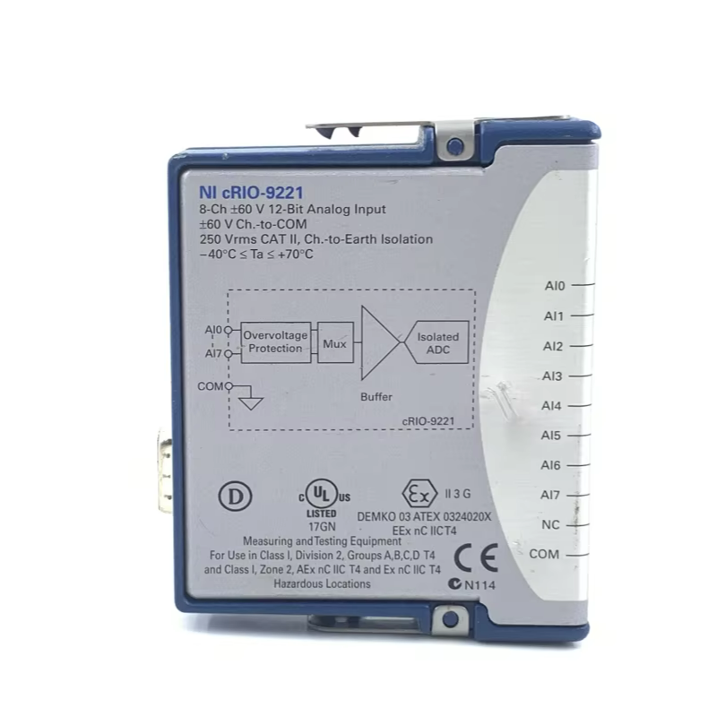 Test Instruments - โมดูลอินพุตแบบแอนะล็อก National Instruments NI 9221 ผ่านการทดสอบเสร็จสิ้นแล้ว