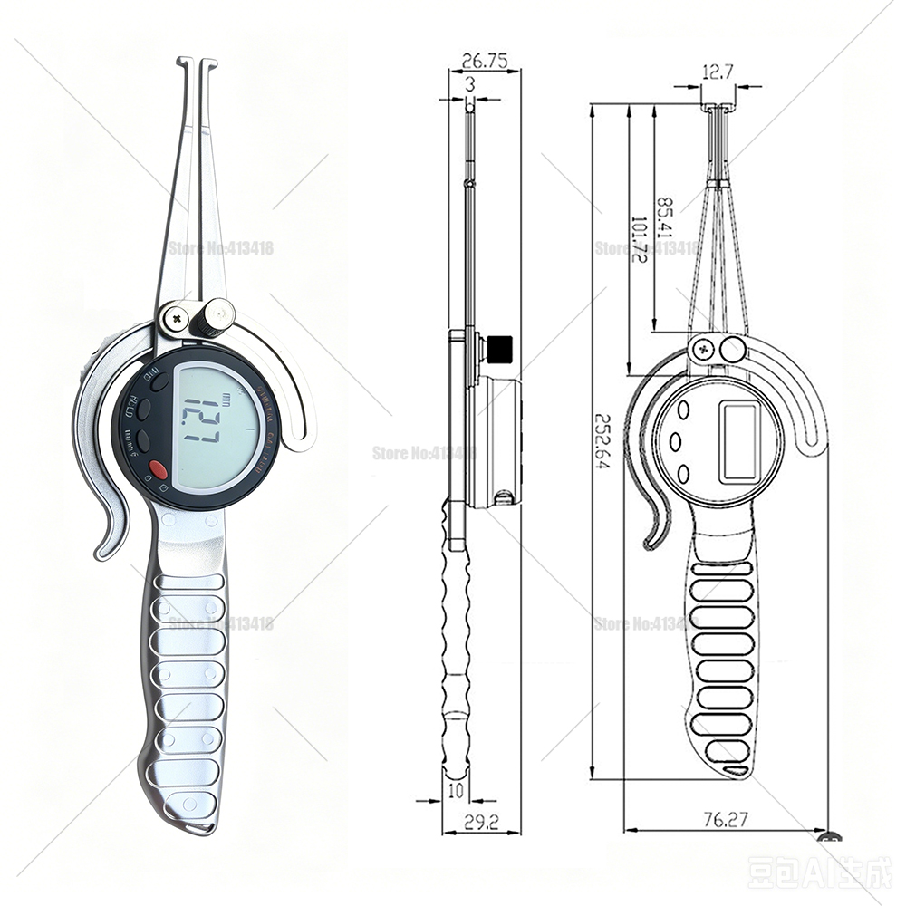 คาลิเปอร์ดิจิตอลภายนอก 0-6 นิ้ - Digital Caliper 150Mm Stainless Steel บทวิจารณ์และราคา