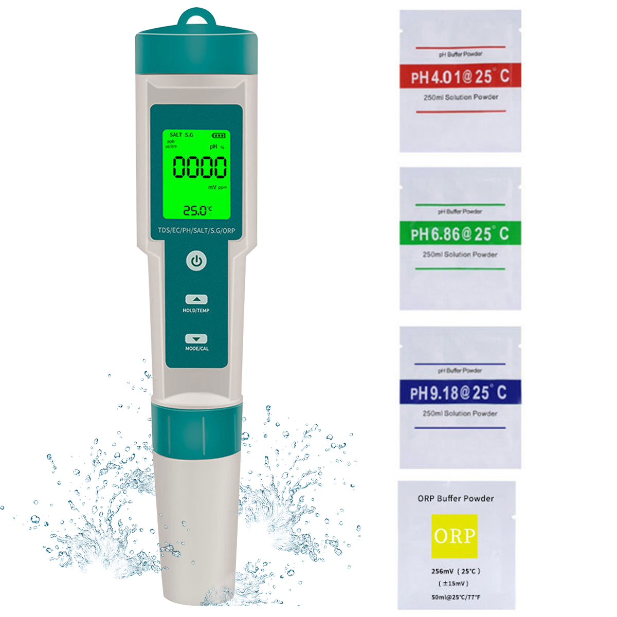 Digital PH Meter 7 In 1 PH/ORP - Ph Meter Digital Water Tester บทวิจารณ์และราคา
