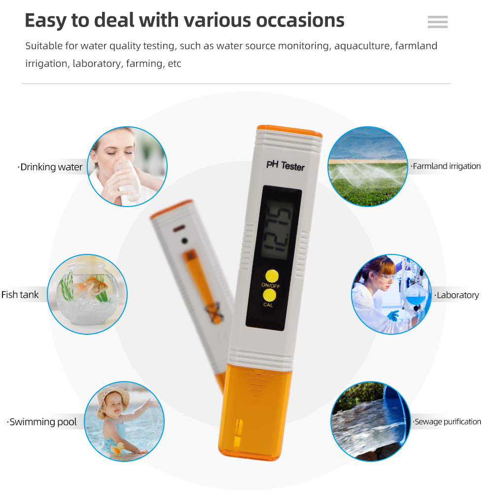 ปากกาวัดค่า pH ดิจิตอล เครื่อง - Ph Meter Digital Water Tester บทวิจารณ์และราคา