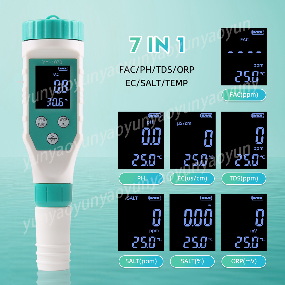 เครื่องวัดคุณภาพน้ำดิจิตอล 7 i - Ph Meter Digital Water Tester บทวิจารณ์และราคา