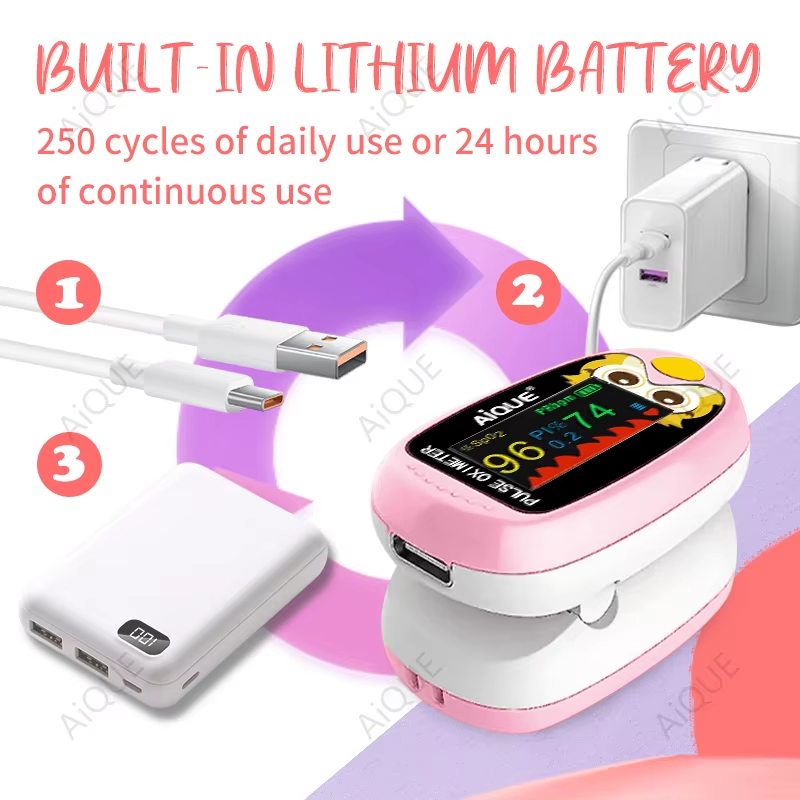 เครื่องวัดออกซิเจนปลายนิ้วสำหร - Pulse Oximeter Fingertip Rechargeable บทวิจารณ์และราคา