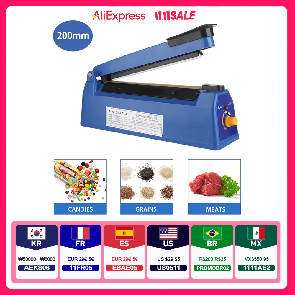 Impulse Sealer เครื่องซีลความร - Plastic Bag Impulse Heat Sealer บทวิจารณ์และราคา