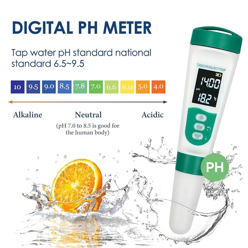 AT02-5 In1 เครื่องวัดค่า PH แบ - Ph Meter Digital Water Tester บทวิจารณ์และราคา