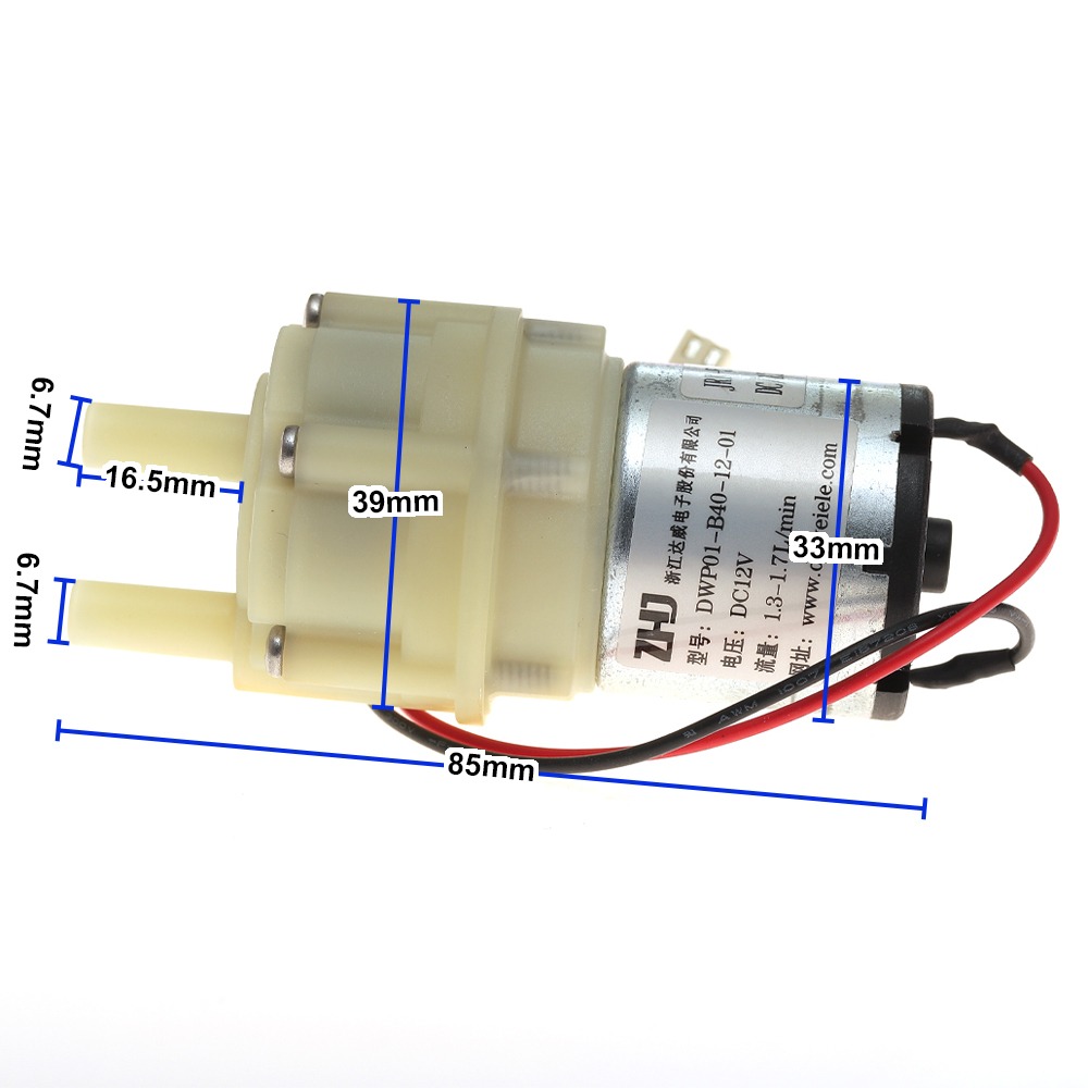 ปั๊มน้ำขนาดเล็ก DC6-12V รุ่น 5 - Mini Peristaltic Pump 12V บทวิจารณ์และราคา