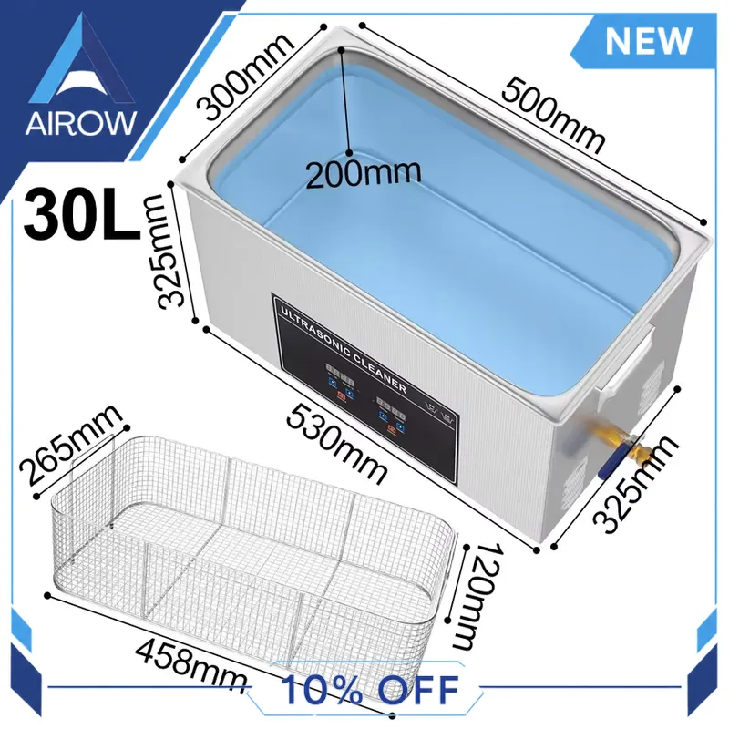 เครื่องทำความสะอาดอัลตราโซนิก  - Ultrasonic Cleaner 30L Industrial บทวิจารณ์และราคา