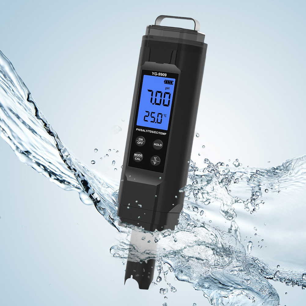 5 ใน 1 เครื่องทดสอบคุณภาพน้ำแบ - Ph Meter Digital Water Tester บทวิจารณ์และราคา