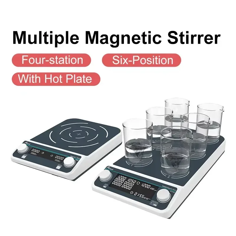 สี่สถานีหกตําแหน่งหลาย Magneti - Lab Magnetic Stirrer Hot Plate บทวิจารณ์และราคา