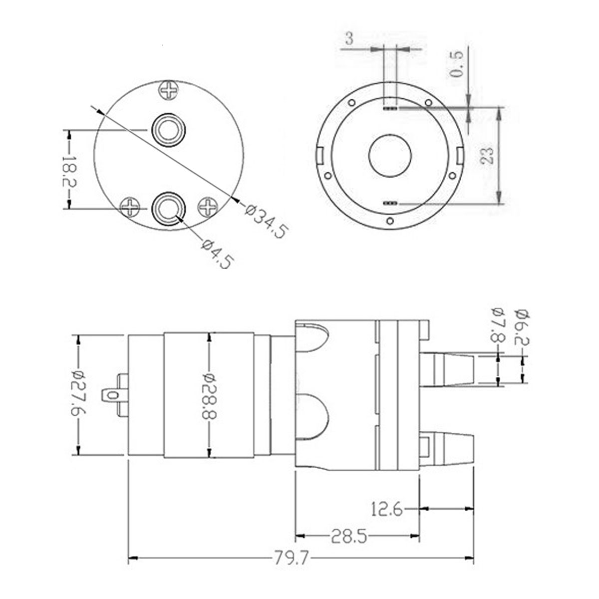R365 Micro ปั๊มน้ํามอเตอร์ DC  - Mini Peristaltic Pump 12V บทวิจารณ์และราคา