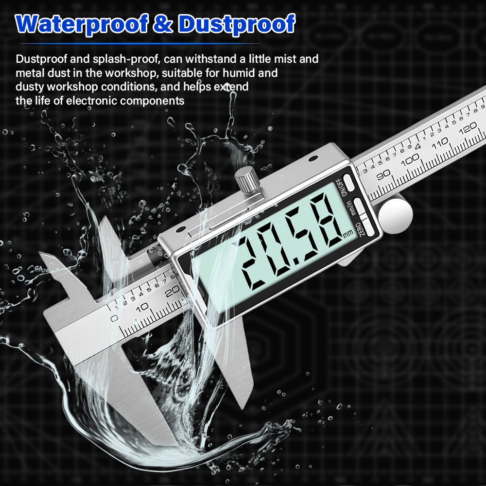 เครื่องมือวัดขนาดดิจิตอลแบบเวอ - Digital Caliper 150Mm Stainless Steel บทวิจารณ์และราคา