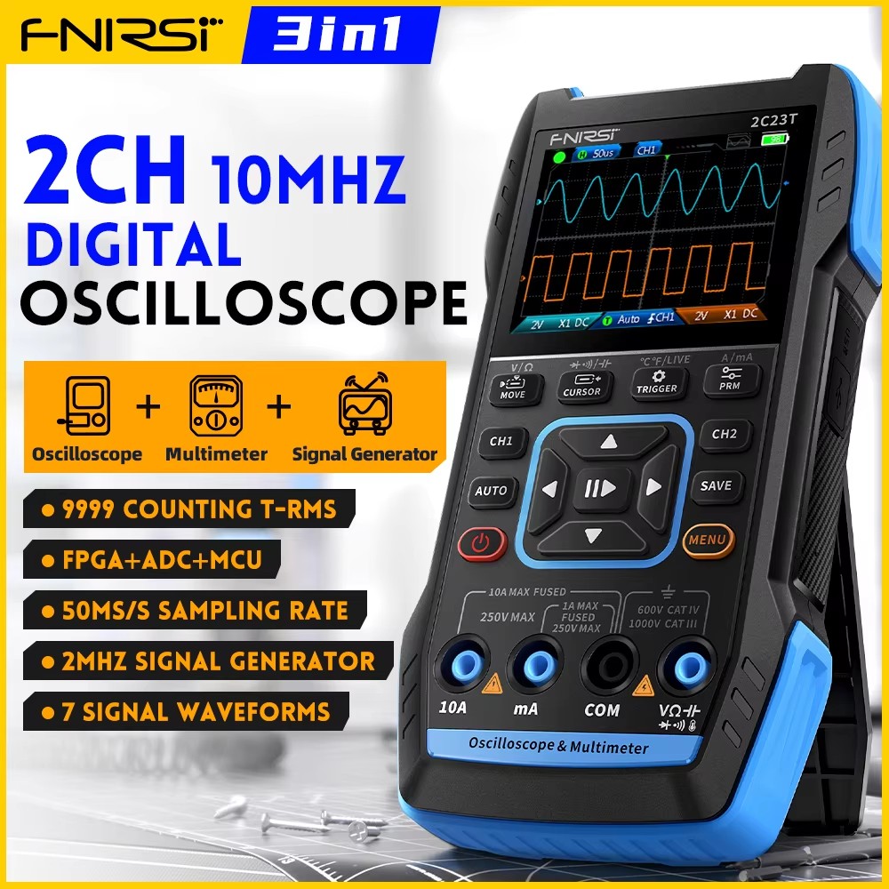 FNIRSI 2C23T Handheld Digital  - Fnirsi Digital Oscilloscope Handheld บทวิจารณ์และราคา