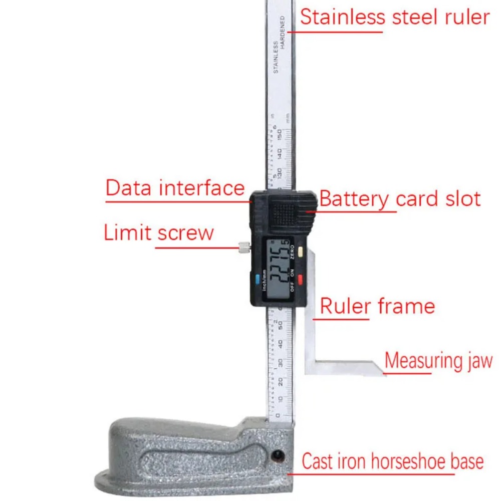 ไม้บรรทัดวัดความสูงดิจิตอล0-15 - Digital Caliper 150Mm Stainless Steel บทวิจารณ์และราคา