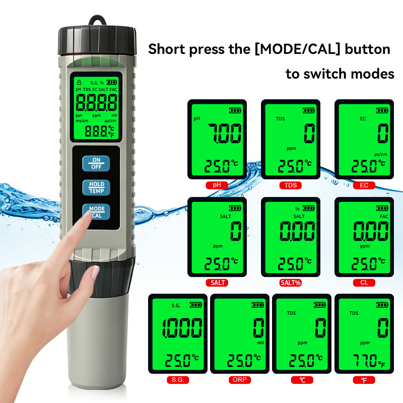 เครื่องทดสอบคุณภาพน้ำแบบพกพา M - Ph Meter Digital Water Tester บทวิจารณ์และราคา