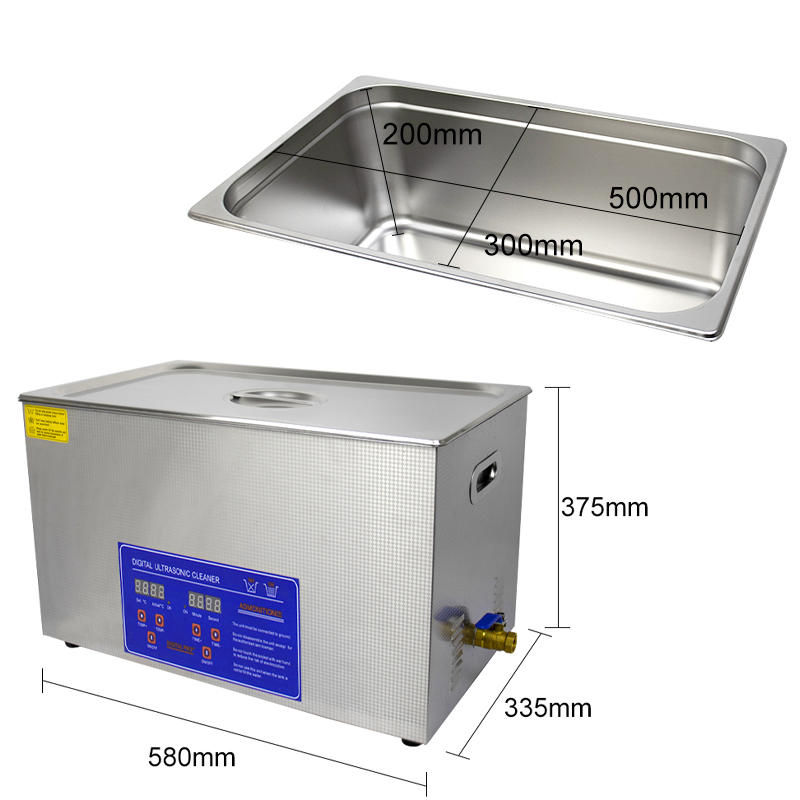 เครื่องทำความสะอาดอัลตราโซนิกด - Ultrasonic Cleaner 30L Industrial บทวิจารณ์และราคา