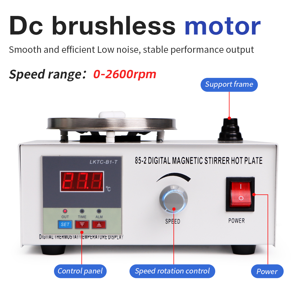 1L Hotplate Magnetic Stirrer 8 - Lab Magnetic Stirrer Hot Plate บทวิจารณ์และราคา