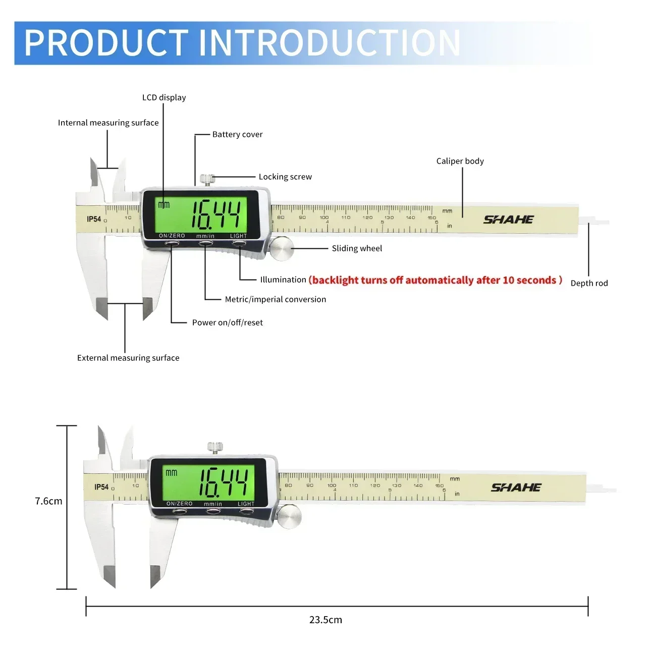 Shahe เครื่องมือวัดขนาดดิจิทัล - Digital Caliper 150Mm Stainless Steel บทวิจารณ์และราคา